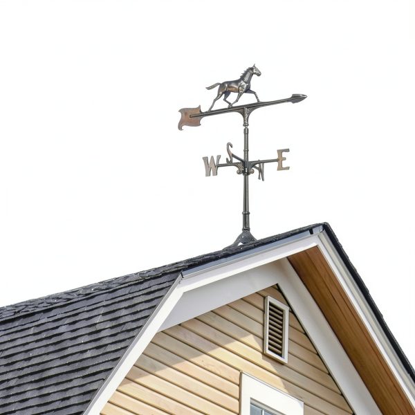 Whitehall Products Horse Accent Weathervane, 30-Inch, Black-2