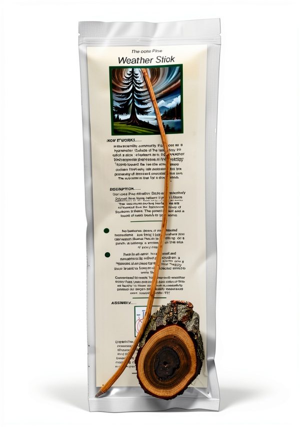 Moodie Weather Stick Weathervane Handcrafted Wooden Garden Decor-2