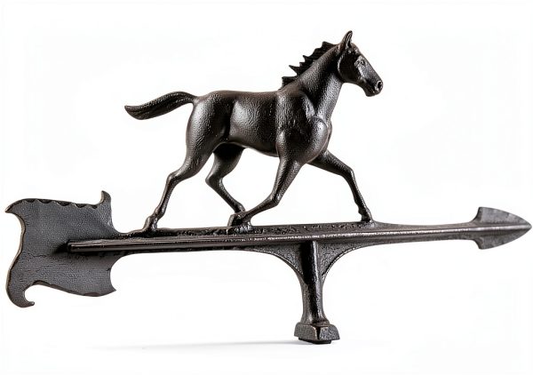 Whitehall Products Horse Accent Weathervane, 30-Inch, Black-4