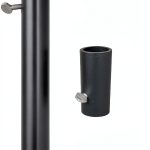 Garden Weathervane Good Directions Black Steel Pole 5"W x 54"H 403C-0