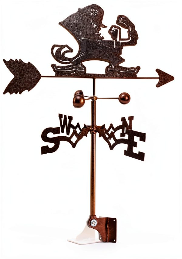 Notre Dame Fighting Irish Weathervane SWEN Products Mount Coppervien-2