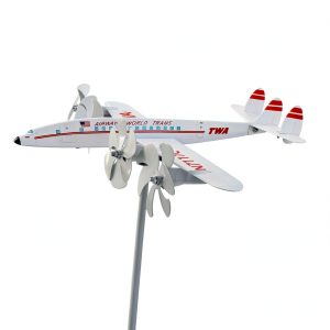 Metal Airplane Weathervane by Generic Outdoor Iron Windmill 10x28-0