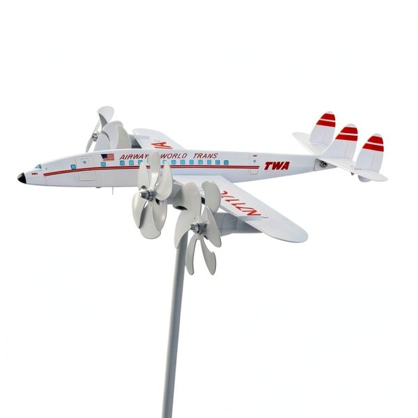 Metal Airplane Weathervane by Generic Outdoor Iron Windmill 10x28-0