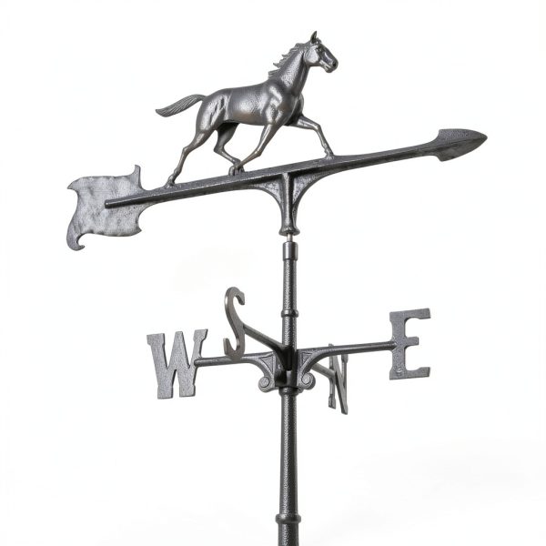 Whitehall Products Horse Accent Weathervane, 30-Inch, Black-1